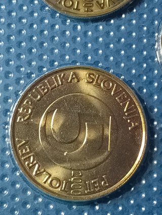 Monete Slovenia 1 Tolar 2 Tolar 5 Tolar