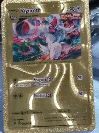 Carta Pokémon Vigoroth Dorado