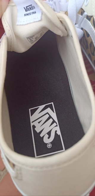 Vans Zapatillas Blancas con Estampado Animal Print