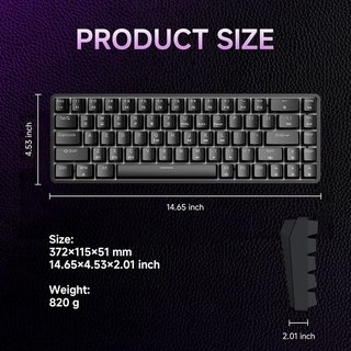 Dierya DK68 Teclado Mecánico Inalámbrico 68 Teclas