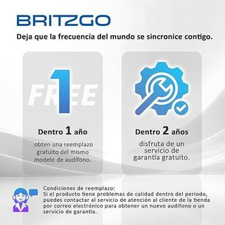 Britzgo 1301 2xAudífonos control volumen USB-C
