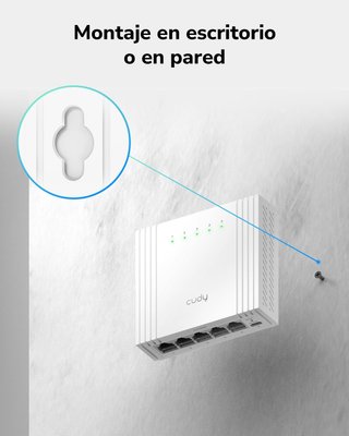 CUDY HS105U Switch 5 Puertos 2.5G USB‑C Blanco
