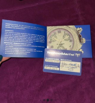 TechnoMarine Reloj con Brillantes Azul/Plata