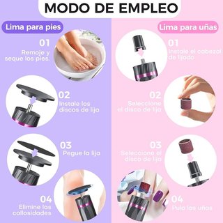 Bostar lima eléctrica 9 niveles LCD 42 recambios