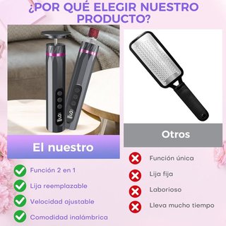 Bostar lima eléctrica 9 niveles LCD 42 recambios