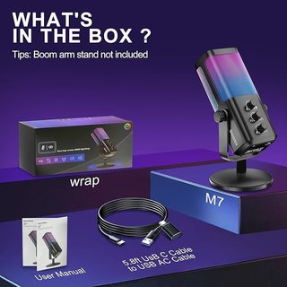 Socodox Micrófono RGB cancelación de ruido