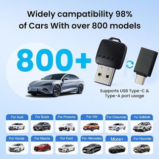 Aieloar micro Adaptador inalámbrico CarPlay UK