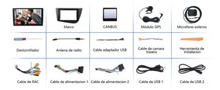 Hexinex Android 13 2+64GB AutoRadio 9'' Seat Leon