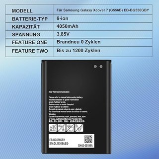 TAYUZH Batería 4050 mAh Samsung Galaxy Xcover 7