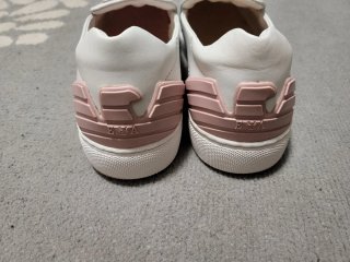 Scarpe slip on Emporio Armani bianche rosa