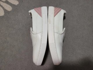 Scarpe slip on Emporio Armani bianche rosa