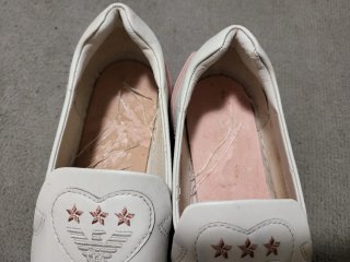 Scarpe slip on Emporio Armani bianche rosa