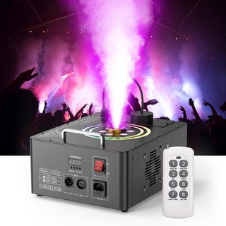DAZZLINGSTAGE Máquina Humo 1500W 6 LED RGB DMX512