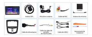 Hexinex Android 13 2+32GB AutoRadio 9'' Peugeot