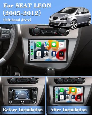 Hikity Android 4+64GB AutoRadio 9'' Seat Leon
