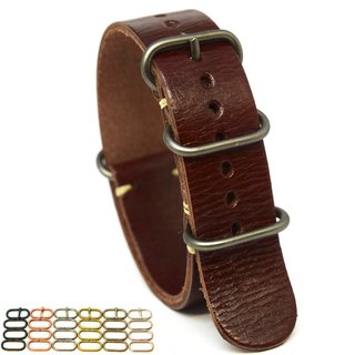 Correa Piel NATO Marrón Seiko Omega