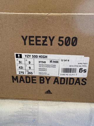 Adidas Yeezy 500 High Tactical Boots Sand 43 1/3