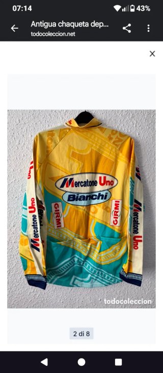 Maglia Storica Marco Pantani Mercatone Uno