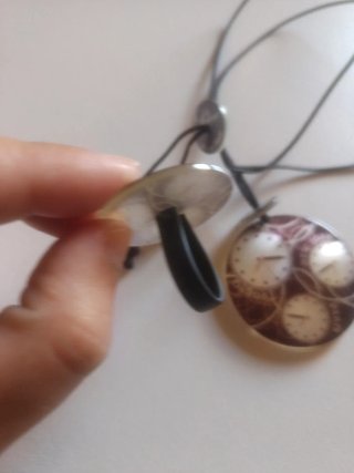 Conjunto de colgante y anillo
