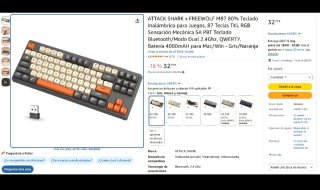 Teclado Gaming FreeWolf 87 Key Inalámbrico