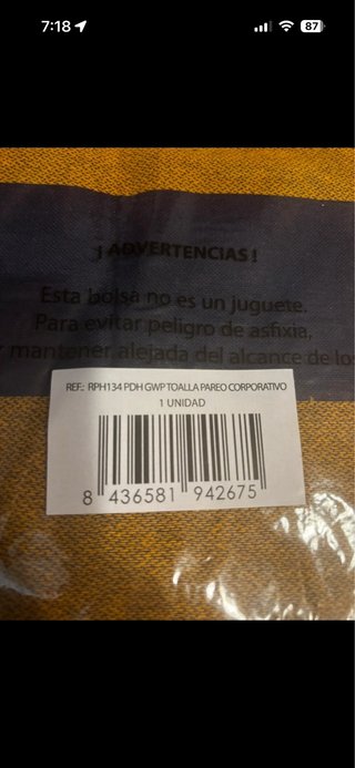 Pedro del Hierro Toalla Pareo Algodón Rayas