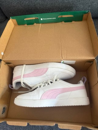 Zapatillas Puma Mujer Talla 37 Rosa y Blanco