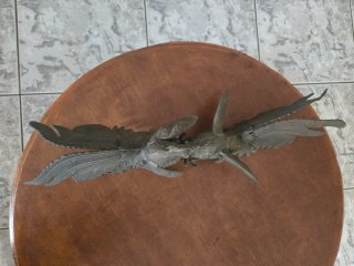 Coppia Sculture Galli Antichi Combattenti