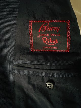 Abito Brioni 2 Bottoni Blu Taglia M