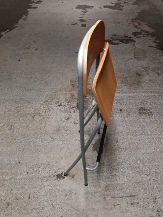Sillas altas plegables madera y metal