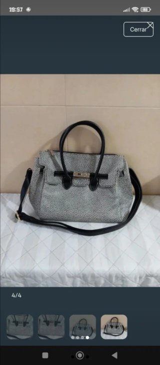 Bolso blanco y negro