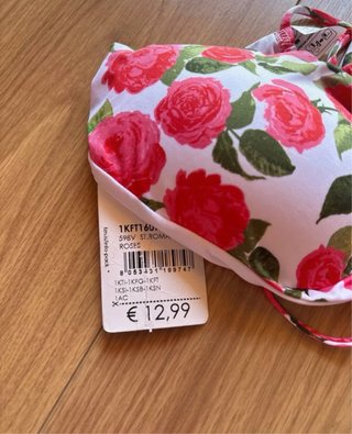 Top Bikini Tezenis Talla S Flores Rosas