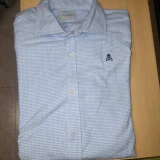 Camisa Scalpers Cuadros Azul Talla 41