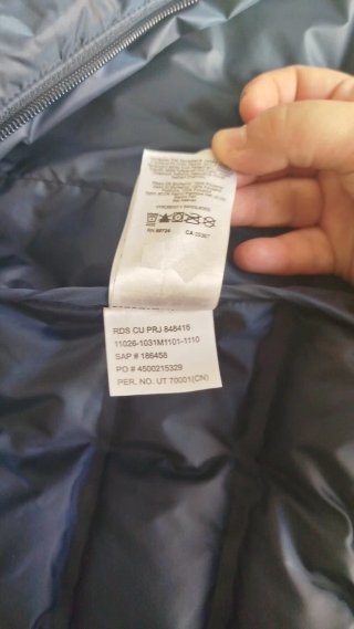 Chaqueta plumífero Columbia Talla L Azul