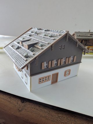 4 casas montaña y 2 cabañas escala N