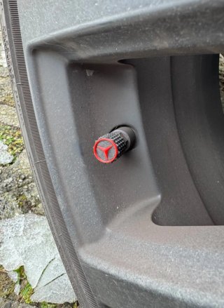 4 Tapones Válvulas Ruedas Mercedes