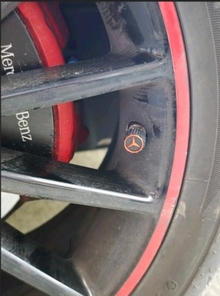 4 Tapones Válvulas Ruedas Mercedes