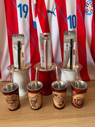 Guampas para mate y terere