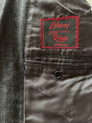 Giacca Brioni Grigio Gessato