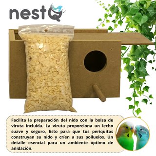 Nido Madera Periquitos 20cm Nuevo