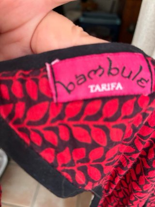 Vestido rojo estampado