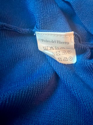 Vestido azul eléctrico retro con flores