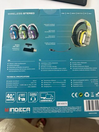 Cascos Indeca Crystal Wireless Stereo