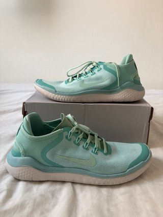Nike Free RN Mujer T.41 Verde Agua