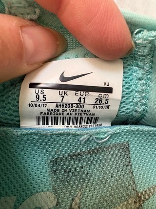 Nike Free RN Mujer T.41 Verde Agua