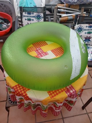 Flotador hinchable verde grande