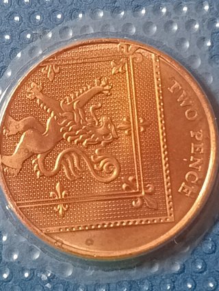 Monete Regno Unito 1 e 2 Pence
