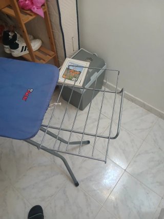 Tabla de planchar azul