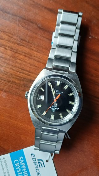 Reloj Casio Edifice EFB-100 Negro y Plateado