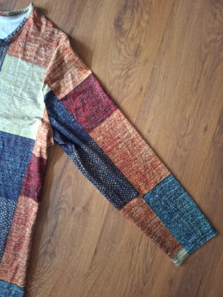 Blusa Patchwork Manga Larga