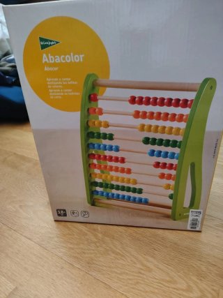 Ábaco de colores de madera